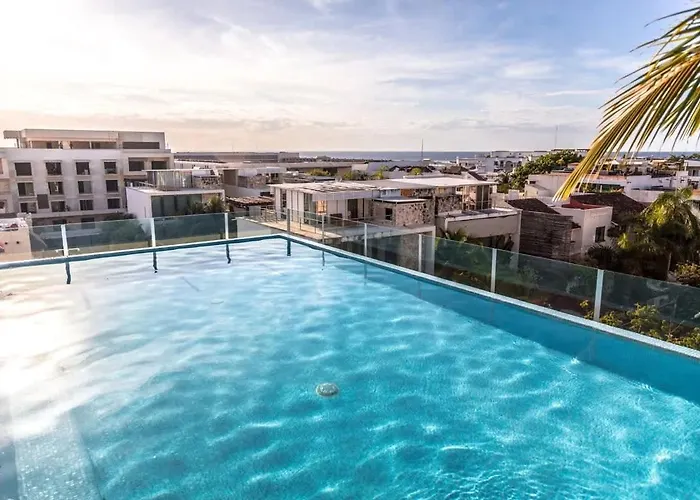 Appartement A Pasos De La Playa | Apartamento Elegante En La Quinta Avenida Con Piscina En La Azotea *
